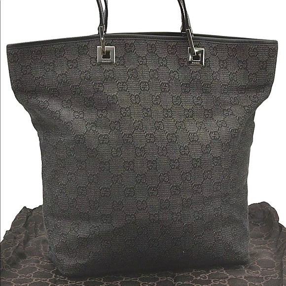 Gucci Handbags - AUTHENTIC Black Gucci large tote